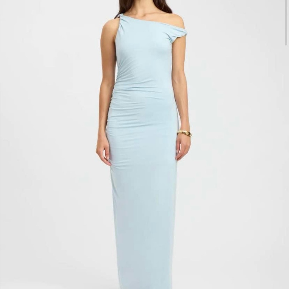 Kookai Sky Blue One Shoulder Gown